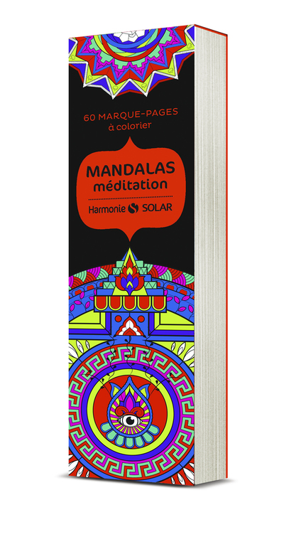 Marque-pages à colorier Harmonie : mandalas méditation