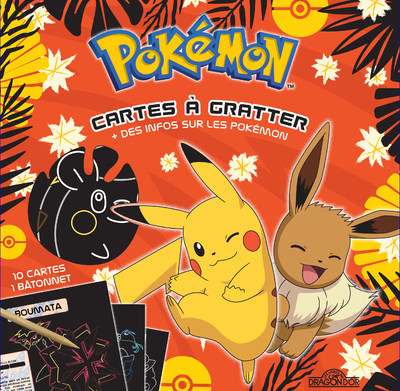 Pokémon - Cartes à gratter + des infos sur les Pokémon (Pikachu et Évoli)
