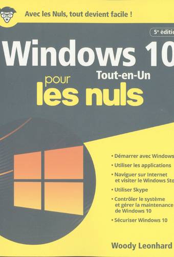 Windows 10 Tout en 1 pour les Nuls, 5e éd., grand format