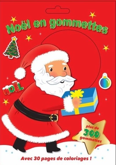 Noël en gommettes - Plus de 300 gommettes avec 30 pages de coloriages !