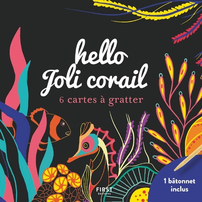 Hello joli corail - 6 cartes à gratter