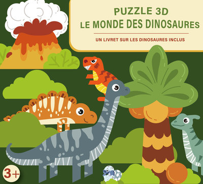 Coffret puzzle 3D - Le monde des dinosaures