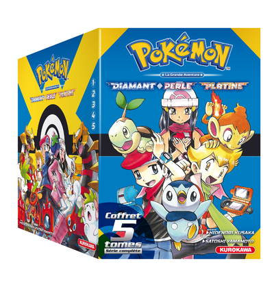 COFFRET - Pokémon Diamant Perle / Platine - tomes 1-2-3-4-5 + Guide Pokémon