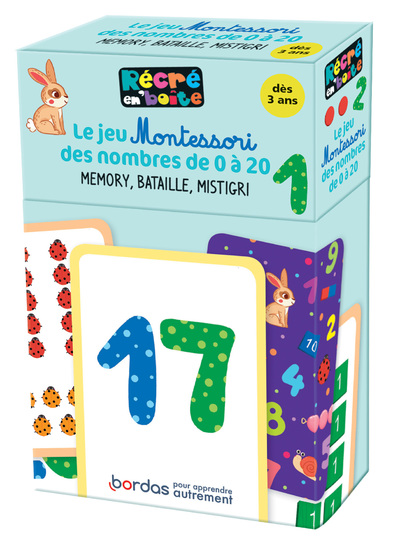 Récré en Boîte - Le jeu Montessori des nombres de 0 à 20- dès 3 ans
