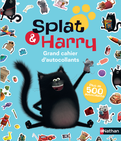 Splat & Harry - Cahier d'autocollants avec 500 stickers - Les Mercredis Créatifs - Dès 4 ans
