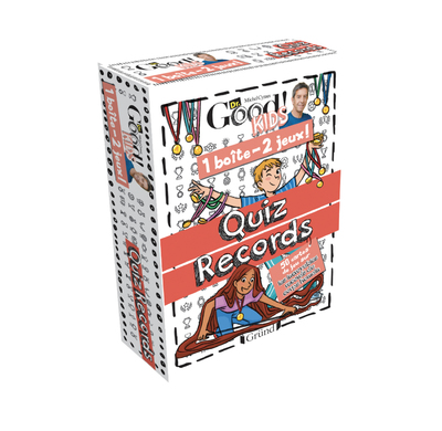 1 boîte 2 jeux : Quiz records  Jeu de cartes avec Michel Cymes  À partir de 6 ans