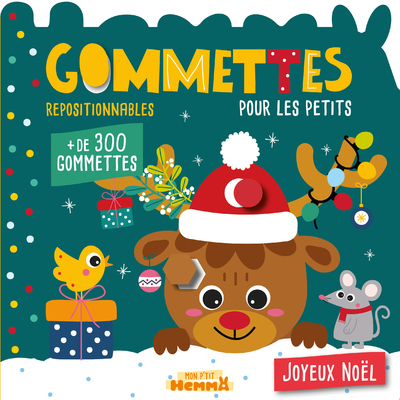 Mon P'tit Hemma - Gommettes pour les petits - Joyeux Noël - Livre de gommettes repositionnables - Dès 3 ans